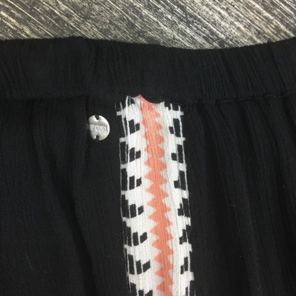 Rip Curl Black Drawstring Casual Side Stripe Pant… - image 5